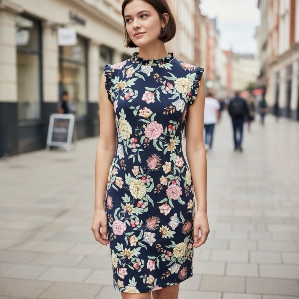 NWT Tommy Hilfiger Floral Bodycon Dress - Size 6